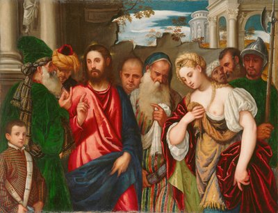 Christ and the Woman Taken in Adultery by Paolo Veronese